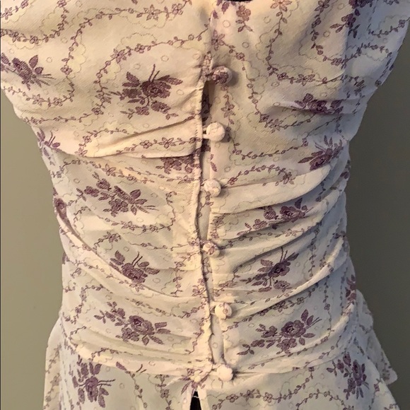 NWOT Express 100% silk blouse Size 6 - Picture 4 of 7